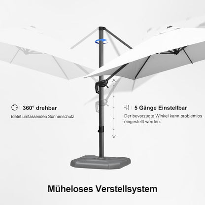 Ampelschirm 270x270cm UV-beständig mit