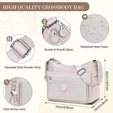 VOBUKE Umhängetasche Damen Nylon Crossbody Bag Wasserdicht