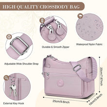 VOBUKE Umhängetasche Damen Nylon Crossbody Bag Wasserdicht