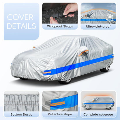 Wasserdichte Autoabdeckung für Audi A8, BMW 7er & Jaguar XJ (3XXL)