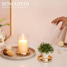 Windlicht Glas Kerzenständer mit Glaszylinder für