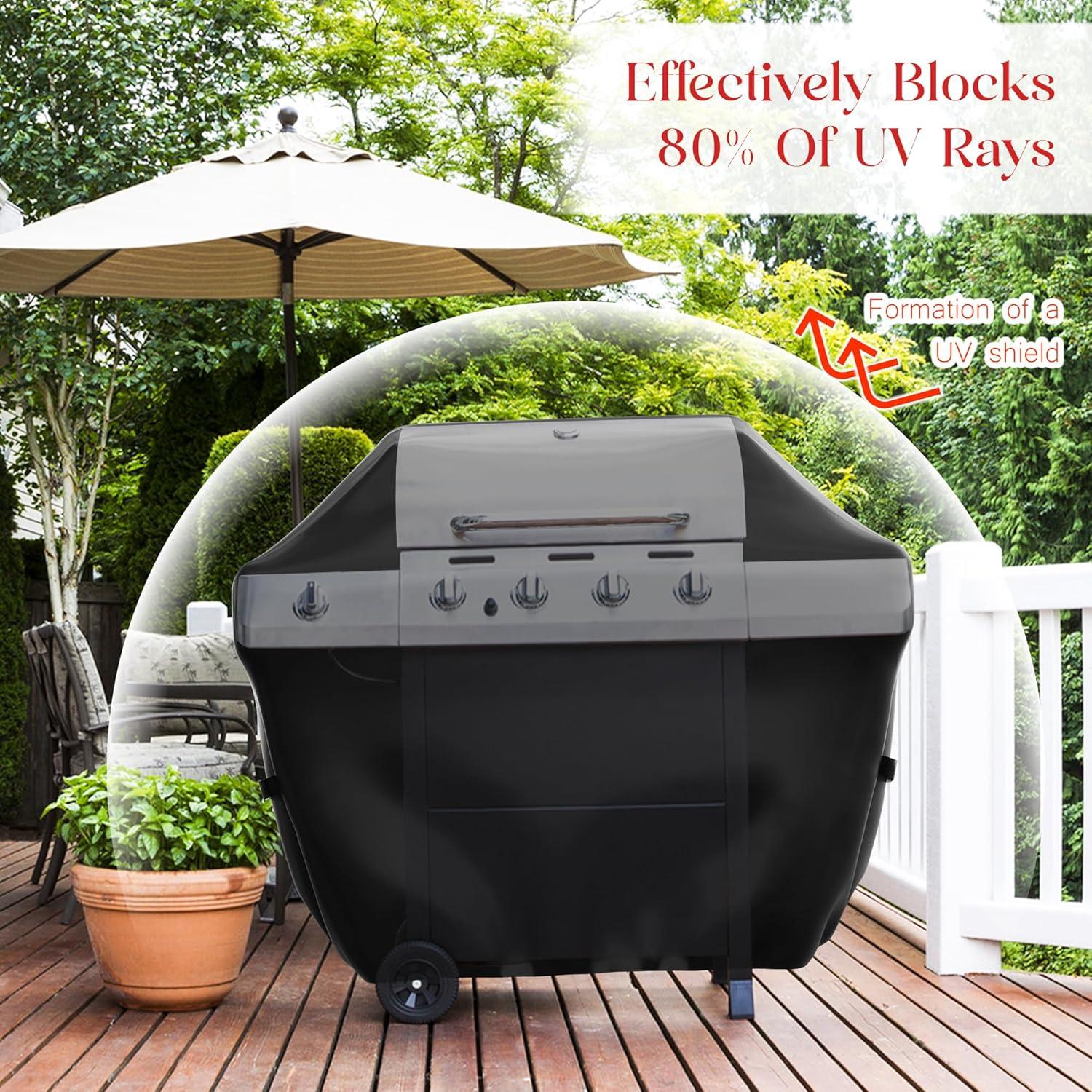 Wetterfeste Grillabdeckung für Gasgrill 100x60x90cm UV-beständig