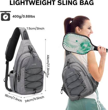 G4Free Sport-Schultertasche Pickleball-Tennistasche Sling Bag