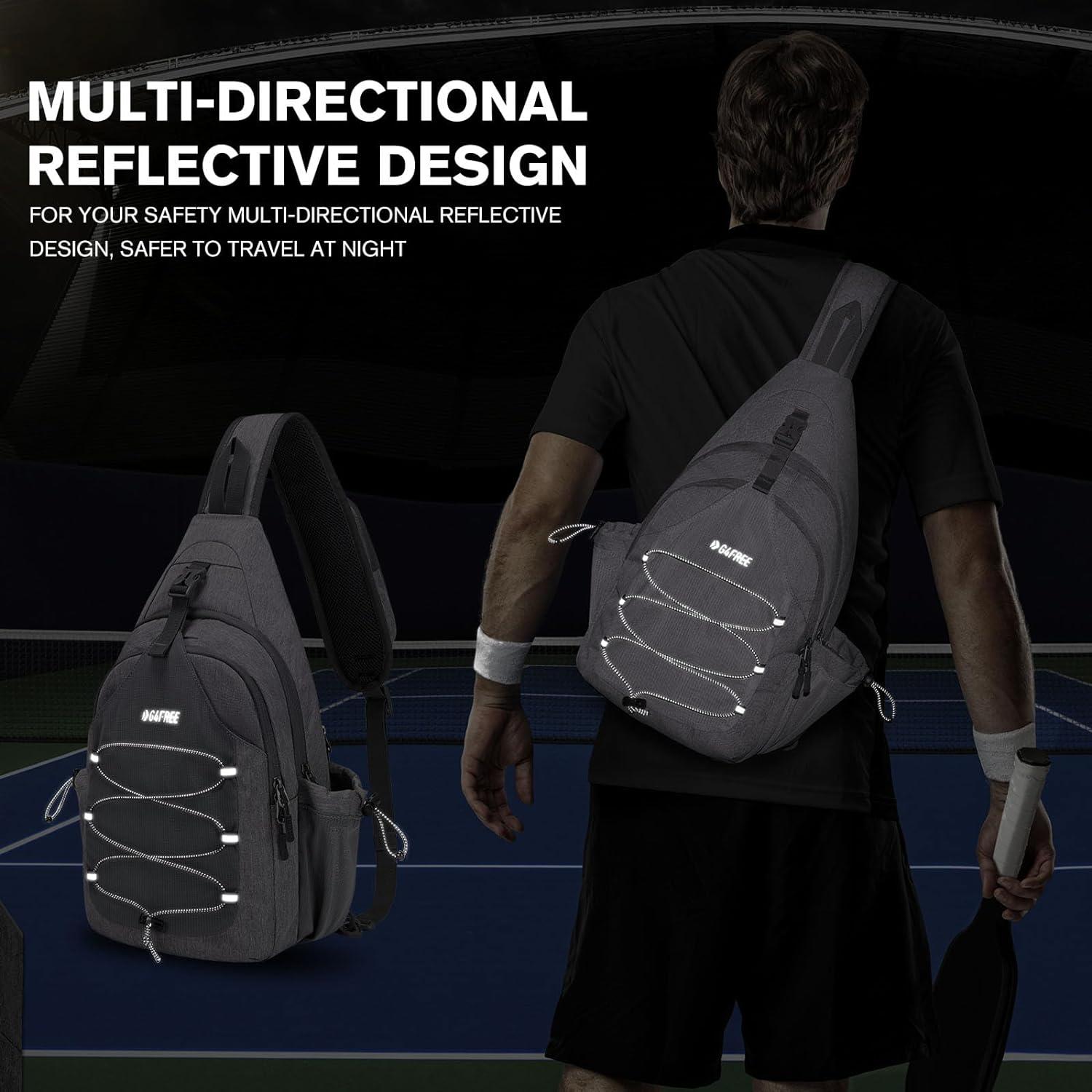 Sport-Schultertasche Pickleball-Tasche Brusttasche Sling Bags für