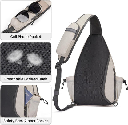 Sport-Schultertasche Pickleball Brusttasche Sling Tasche Tennis Wandern