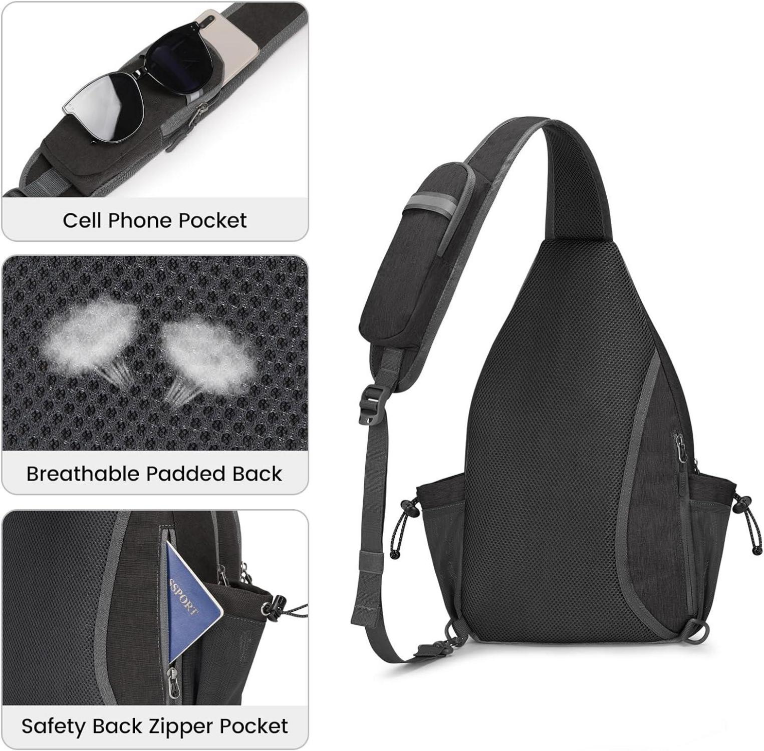 G4Free Sport-Schultertasche Pickleball Tasche Herren Damen Wandern Tennis