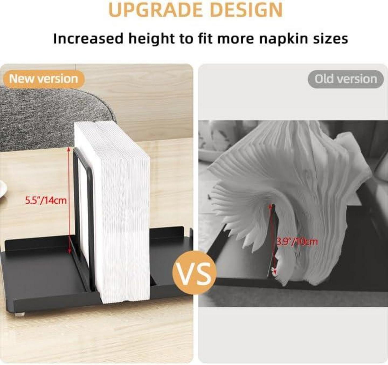 Serviettenhalter schwarz Metall Caddy Tisch Küche Deko