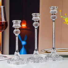 Kristall Kerzenständer Set of 3 Stabkerzenhalter