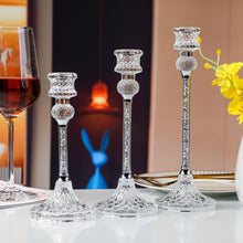 Kristall Kerzenständer Set 3er Glas Hochzeit Weihnachten Advent