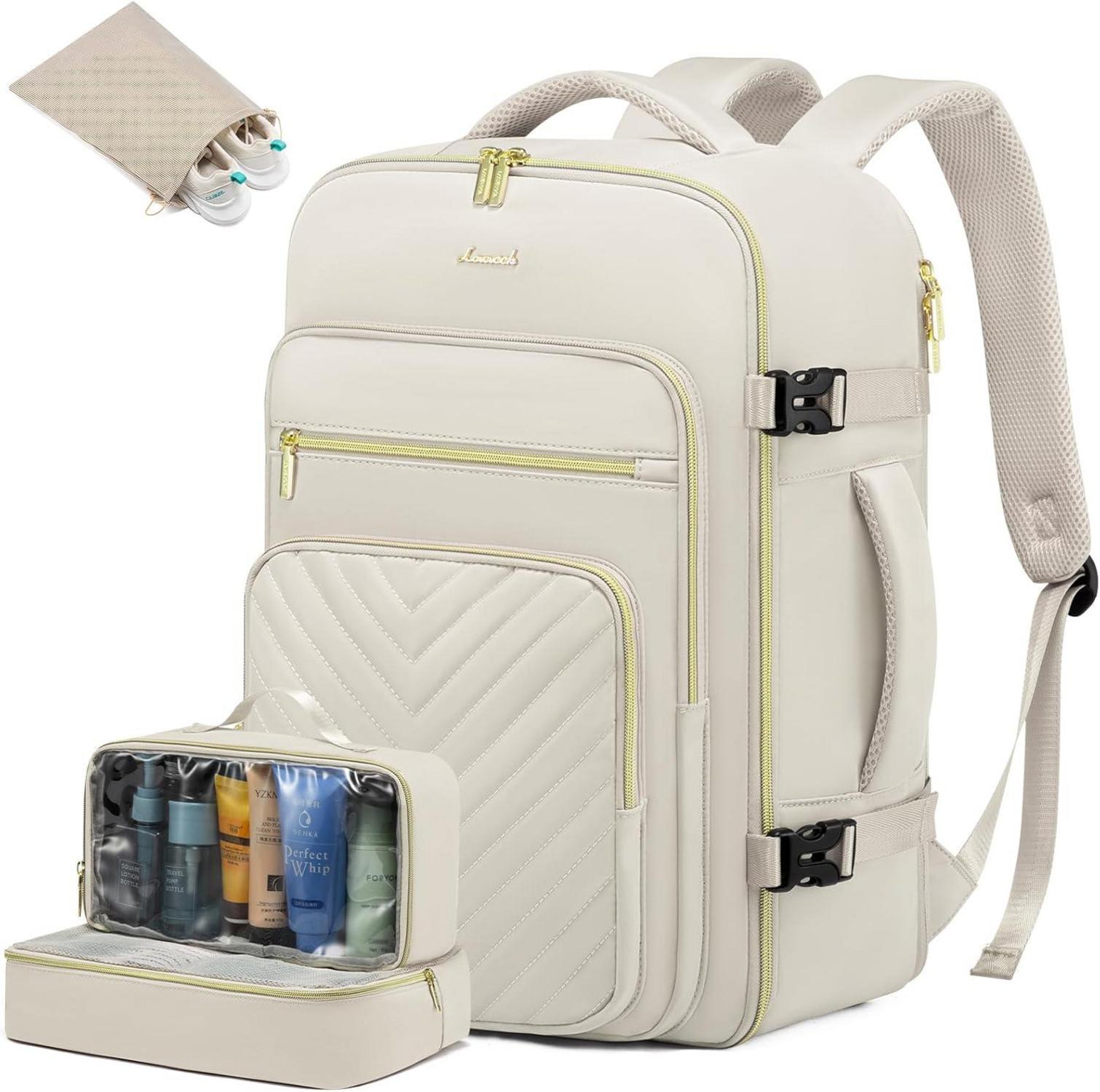 40L Reiserucksack Damen Handgepäck Wasserdicht Laptop 17 Zoll