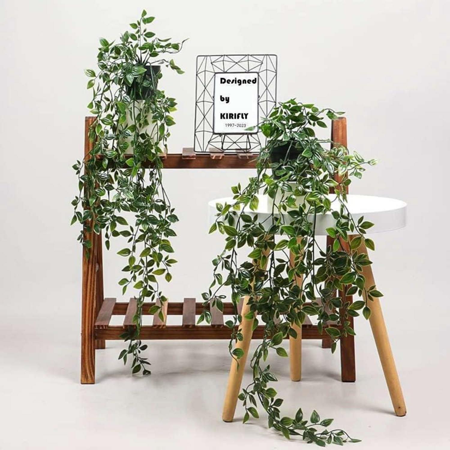 Künstliche Pflanzen Topf Hängepflanzen Eukalyptus Grün Zuhause Badezimmer