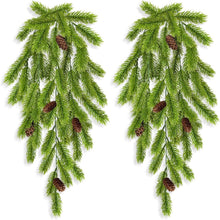 2er Set Künstliche Tannenzweige 74cm Weihnachtsdeko Grün