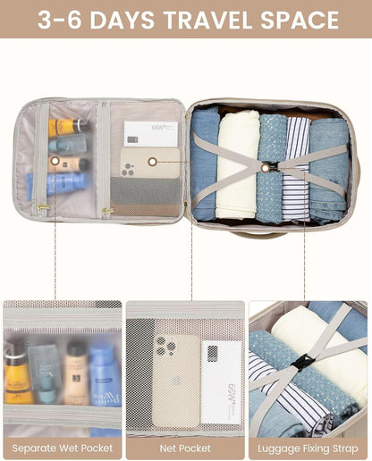 Handgepäck Rucksack 40L Damen Laptop Wasserdicht Reise Business recyceltes Polyester