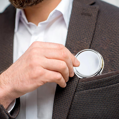 Kleine Pillendose mit 3 Fächern Bronze für Vitamine Medizin Organizer