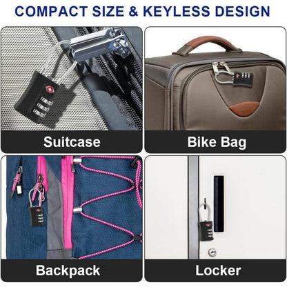 TSA Gepäckschlösser 3-stellige Kombination Zahlenschloss