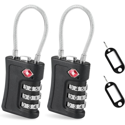 TSA Gepäckschlösser 3-stellige Kombination Zahlenschloss