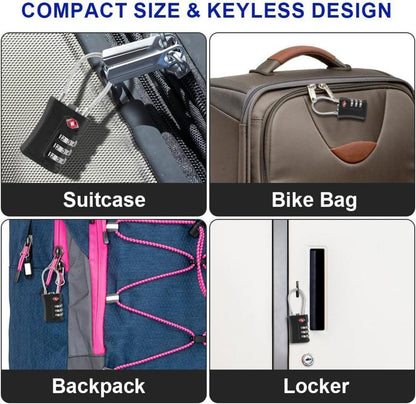 TSA Kombination Zahlenschloss 2er Set Flintronics Gepäckschlösser
