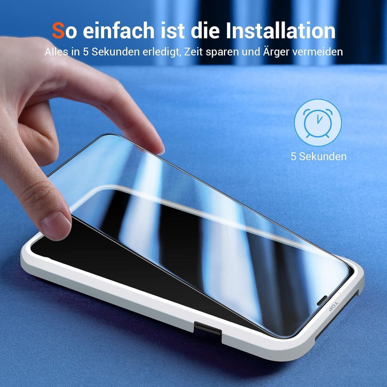 Schutzfolie iPhone 11 Panzerglas Bruchsicher 2 Stück Transparent