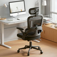 Ergonomischer Bürostuhl mit 3D-Armlehnen, Schwarz, SIHOO