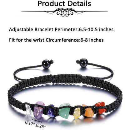 Chakra Armband 7 Chakra Steine Energietherapie Healing Yoga Armband