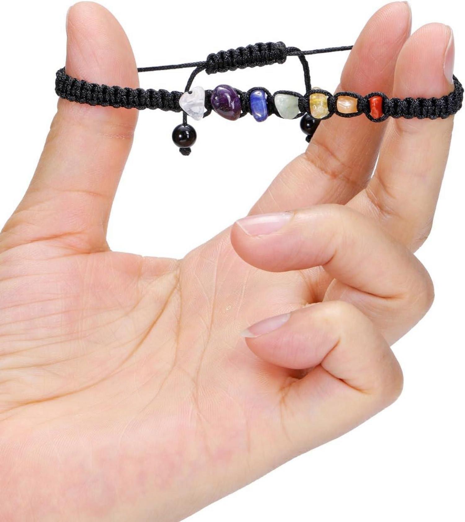 Chakra Armband mit 7 Chakra Steinen Yoga Healing Energietherapie