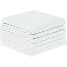 Herren Taschentücher Baumwolle 6er Set Weiß 38x38 cm