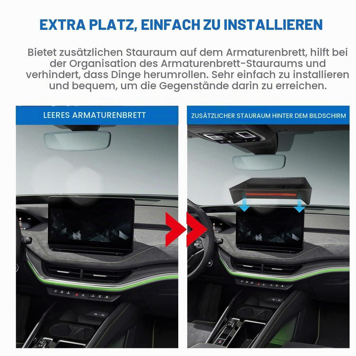 Mittelkonsolen Organizer für Skoda Enyaq iV 2021-2024