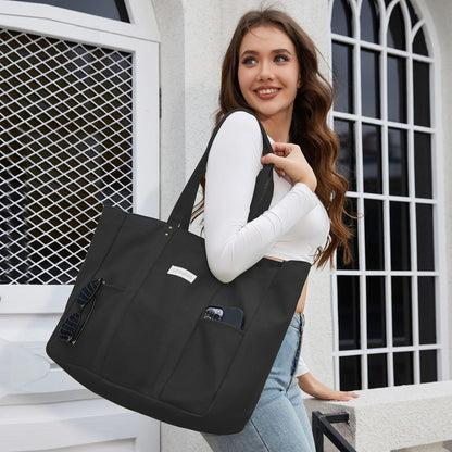 Canvas Tote Bag Damen Handtasche Groß Shopper Umhängetasche