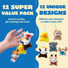JOYIN 12er Pack Mini Tier Plüsch Spielzeug Sortiment 7.6cm