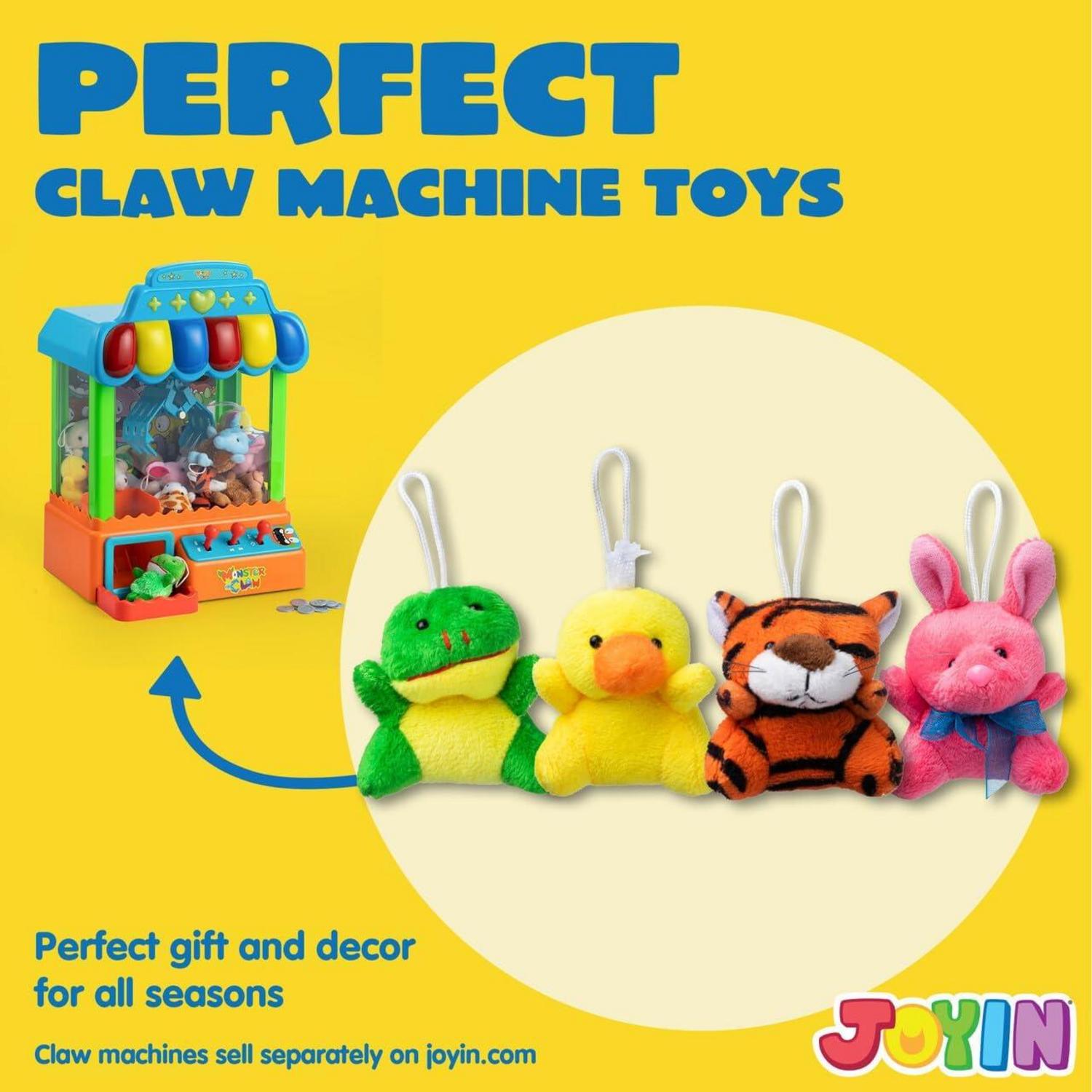 JOYIN 12er-Pack Random Mini Tier Plüschspielzeug, 7.6cm, Kinder Schlüsselanhänger
