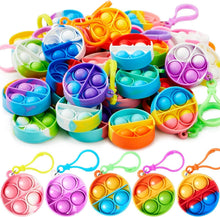 Pop-Schlüsselanhänger Mini-Fidget-Spielzeug Partygeschenke Kinder 4–8