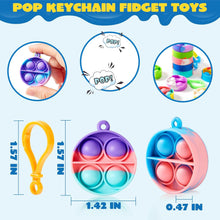 JOYIN 30 Stück Rund Pop-Schlüsselanhänger Mini