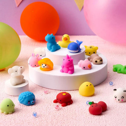 25er Pack Mini Mochi Squishy Toys für Kinder, Kawaii Stress Relief Spielzeug