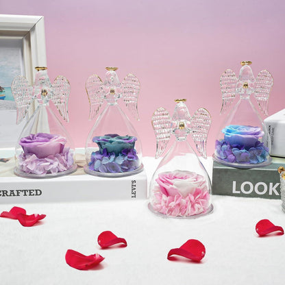 Geschenke für frauen Rose in Engel Figur weihnachtsgeschenke