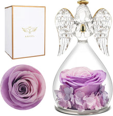 Ewige Rose Engel Figur Geschenkbox Muttertag Weihnachten