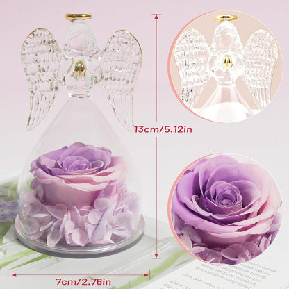 Ewige Rose Engel Figur Geschenkbox für Mama Freundin Mutter