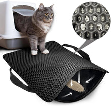 Katzenklo Matte 61x38cm Honeycomb Double Layer Schwarz