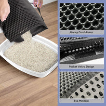 Hanbramo Katzenklo Matte 61x38 CM Schwarz Wasserfest und