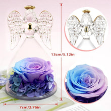 Geschenke für freundin Unendliche Rose Violett in Engelfigur