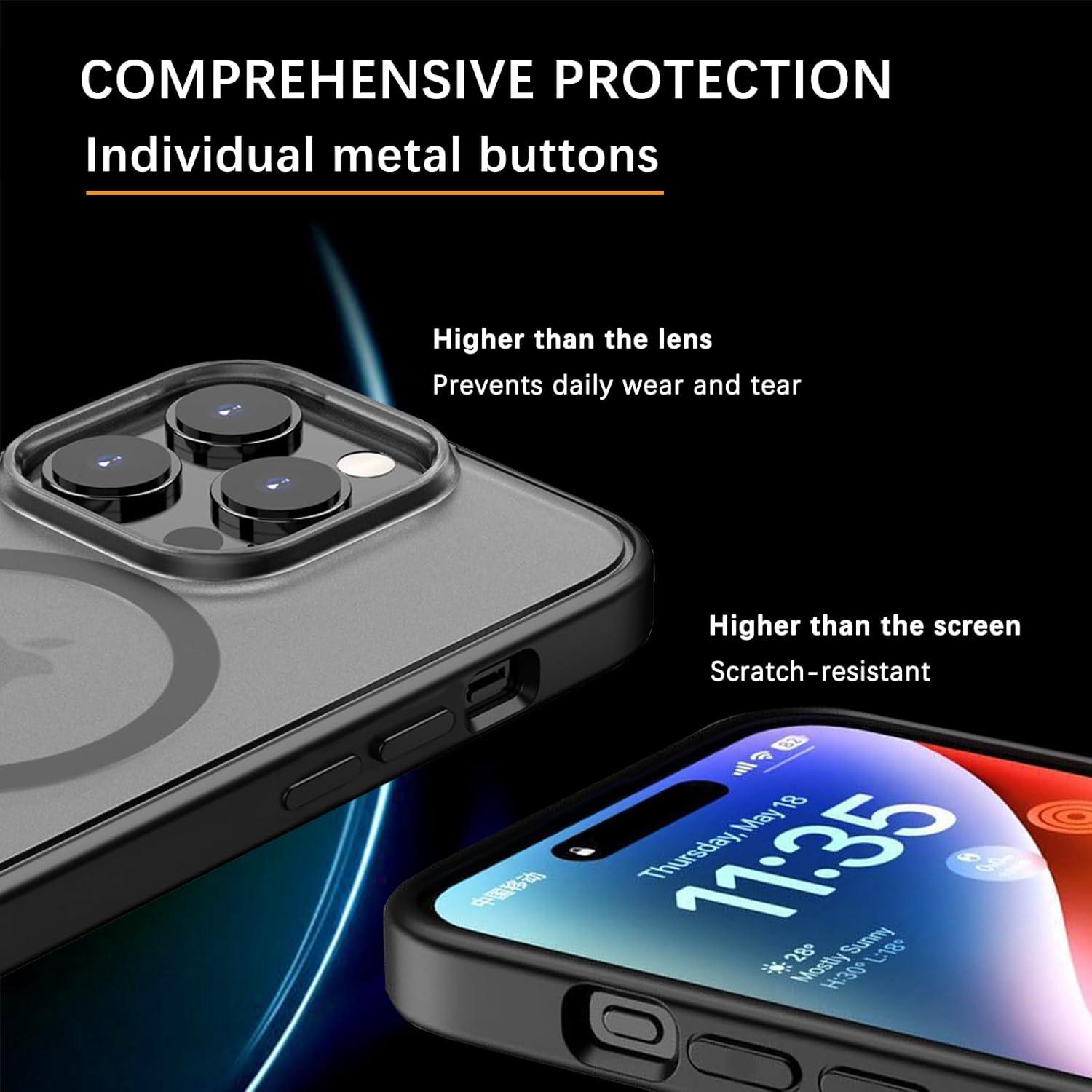 S. Tedazo Magnetische Schutzhülle kompatibel mit MagSafe, iPhone 15