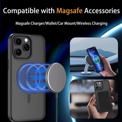 Magnetische Hülle für iPhone 15 Pro Max MagSafe Schwarz