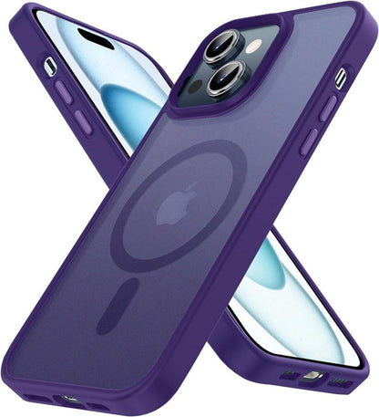 Magnetische iPhone 15 Plus Hülle, Kompatibel mit MagSafe, Stoßfest