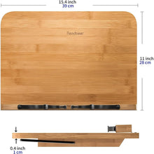 Bambus Buchständer Faltbar 6 Winkel 39x27cm