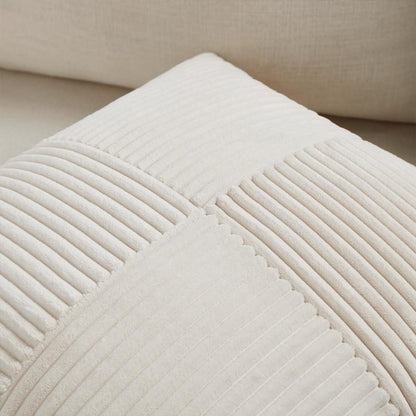 Dekorative Kordsamt Kissenbezug Set 30x50 Beige Modern Boho