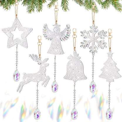 5D Diamond Painting Weihnachtsanhänger DIY Kit Acrylplatte 6 Sets