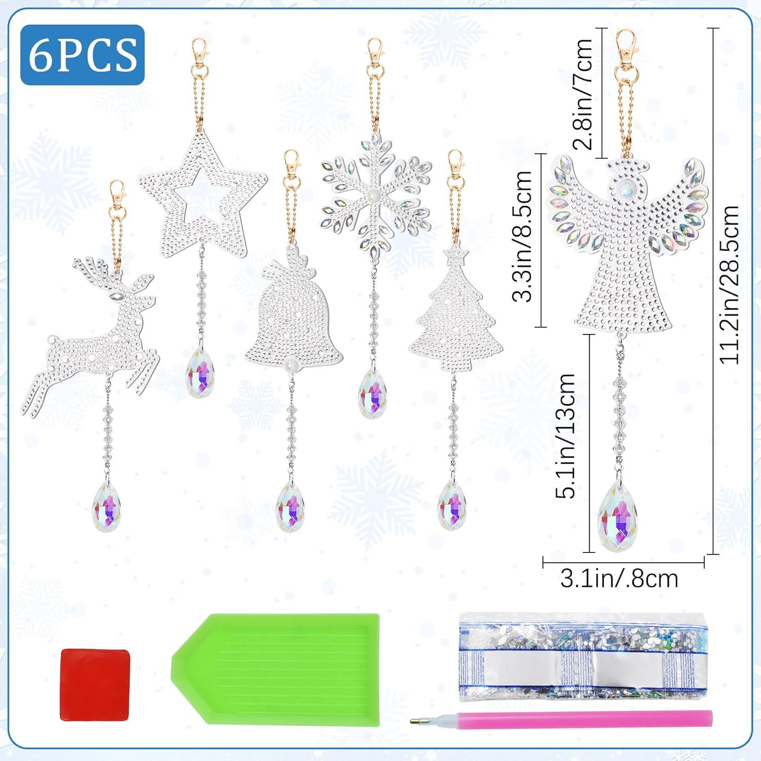5D Diamond Painting Weihnachtsanhänger Set DIY Kristall Dekoration