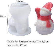 Silikonform Weihnachten Schneemann Kerzen DIY Handwerk