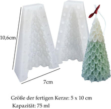 Silikonform Weihnachten 3D Gießform Tannenbaum für Kerzen