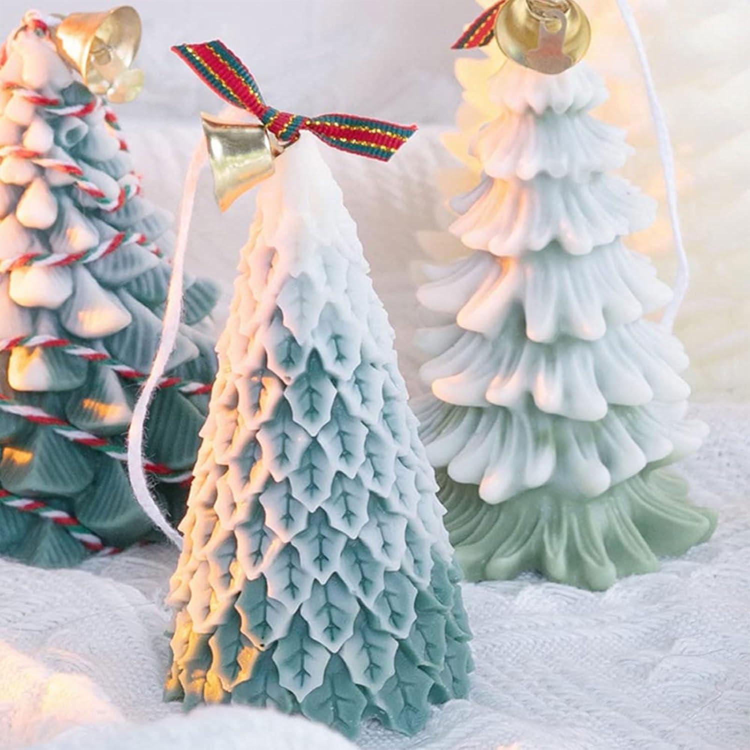 Silikonform Weihnachten 3D Gießform Tannenbaum Kerzenherstellung