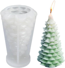 Silikonform Weihnachten 3D Gießform Tannenbaum Kerzenherstellung DIY